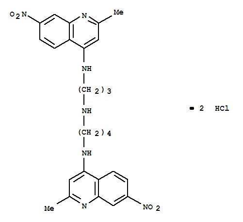 N-(2-methyl-7-nitroquinolin-4-yl)-N'-{3-[(2-methyl-7-nitroquinolin-4-yl)amino]propyl}butane-1,4-diamine