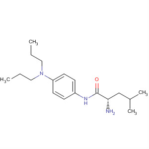 Pentanamide, 2-amino-N-[4-(dipropylamino)phenyl]-4-methyl-, (S)- molecular structure