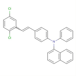 1-Naphthalenamine,N-[4-[2-(2,5-dichlorophenyl)ethenyl]phenyl]-N-phenyl- molecular structure