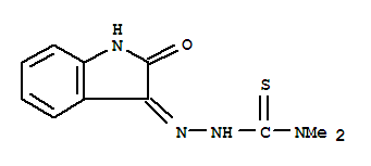 (2Z)-N,N-dimethyl-2-(2-oxo-1,2-dihydro-3H-indol-3-ylidene)hydrazinecarbothioamide