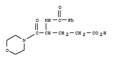 4-(benzoylamino)-5-(morpholin-4-yl)-5-oxopentanoic acid molecular structure
