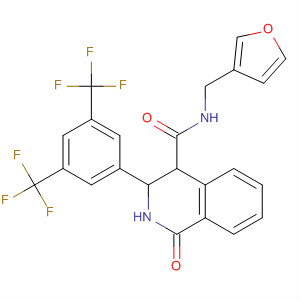 4-Isoquinolinecarboxamide,3-[3,5-bis(trifluoromethyl)phenyl]-N-(3-furanylmethyl)-1,2,3,4-tetrahydro-1-oxo-