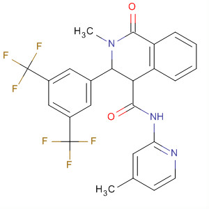 4-Isoquinolinecarboxamide,3-[3,5-bis(trifluoromethyl)phenyl]-1,2,3,4-tetrahydro-2-methyl-N-(4-methyl-2-pyridinyl)-1-oxo-