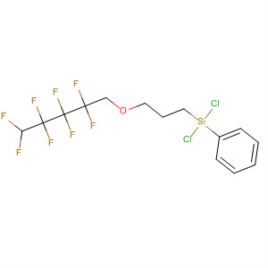 Silane, dichloro[3-[(2,2,3,3,4,4,5,5-octafluoropentyl)oxy]propyl]phenyl- molecular structure