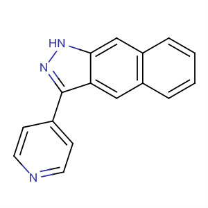 1H-Benz[f]indazole, 3-(4-pyridinyl)- molecular structure