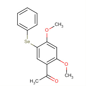 Ethanone, 1-[2,4-dimethoxy-5-(phenylseleno)phenyl]- molecular structure