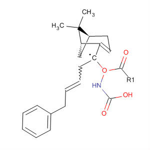 Carbamic acid,[1-[(1R,5S)-6,6-dimethylbicyclo[3.1.1]hept-2-en-2-yl]-3-butenyl]-,phenylmethyl ester molecular structure