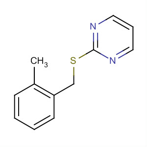 Pyrimidine, 2-[[(2-methylphenyl)methyl]thio]-