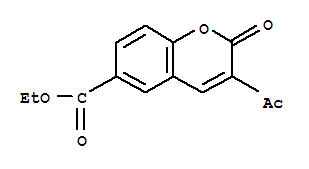 3-Acetyl-2-oxo-α-chromene-6-carboxylic acid ethyl ester molecular structure