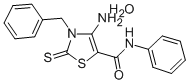 5-Thiazolecarboxamide, 2,3-dihydro-4-amino-N-phenyl-3-(phenylmethyl)-2 -thioxo-, hydrate