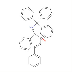 3-Buten-2-one, 1,4-diphenyl-1-[(triphenylmethyl)amino]-, (1S,3E)- molecular structure