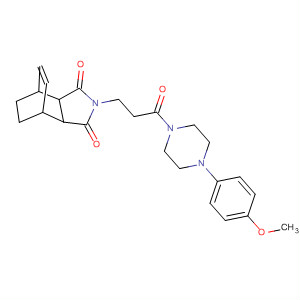 Piperazine,1-[3-(1,3,3a,4,7,7a-hexahydro-1,3-dioxo-4,7-ethano-2H-isoindol-2-yl)-1-oxopropyl]-4-(4-methoxyphenyl)-