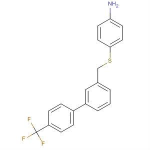 Benzenamine, 4-[[[4'-(trifluoromethyl)[1,1'-biphenyl]-3-yl]methyl]thio]- molecular structure