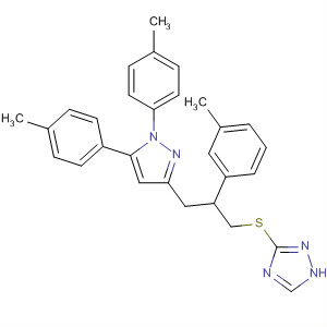 1H-1,2,4-Triazole,3-[[3-[1,5-bis(4-methylphenyl)-1H-pyrazol-3-yl]-2-(3-methylphenyl)propyl]thio]-