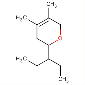 2H-Pyran, 2-(1-ethylpropyl)-3,6-dihydro-4,5-dimethyl- molecular structure