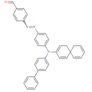 Benzaldehyde, 4-[[4-[bis([1,1'-biphenyl]-4-yl)amino]phenyl]azo]- molecular structure