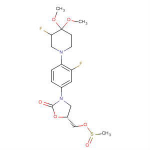2-Oxazolidinone,3-[3-fluoro-4-(3-fluoro-4,4-dimethoxy-1-piperidinyl)phenyl]-5-[[(methylsulfonyl)oxy]methyl]-, (5R)-