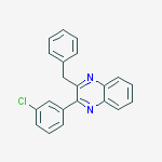 Quinoxaline, 2-(3-chlorophenyl)-3-(phenylmethyl)-