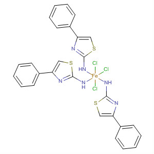Iron, trichlorotris(4-phenyl-2-thiazolamine)- molecular structure