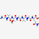 L-Glutamine, glycyl-L-valyl-L-threonyl-L-alanyl-L-valyl-L-alanyl- molecular structure