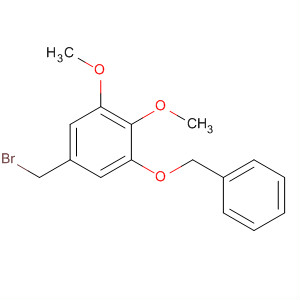 Benzene, 5-(bromomethyl)-1,2-dimethoxy-3-(phenylmethoxy)- molecular structure