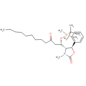 2-Oxazolidinone,4-[(1S)-1-[[(1,1-dimethylethyl)dimethylsilyl]oxy]-3-oxododecyl]-3-methyl-5-phenyl-, (4S,5R)-