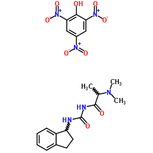 N-(2,3-dihydro-1H-inden-1-ylcarbamoyl)-N~2~,N~2~-dimethylalaninamide - 2,4,6-trinitrophenol (1:1)