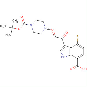 1H-Indole-7-carboxylic acid,3-[[4-[(1,1-dimethylethoxy)carbonyl]-1-piperazinyl]oxoacetyl]-4-fluoro-