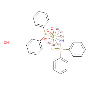 Copper,tetrakis[N-(diphenylphosphinothioyl)-P,P-diphenylphosphinothioicamidato]tri- molecular structure