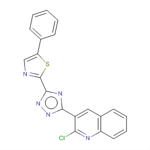 Quinoline, 2-chloro-3-(5-phenylthiazolo[2,3-c]-1,2,4-triazol-3-yl)- molecular structure