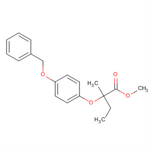 Butanoic acid, 2-methyl-2-[4-(phenylmethoxy)phenoxy]-, methyl ester molecular structure