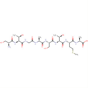 L-Alanine, L-seryl-L-threonylglycyl-L-alanyl-L-seryl-L-threonyl-L-methionyl- molecular structure