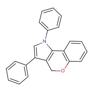 [1]Benzopyrano[4,3-b]pyrrole, 1,4-dihydro-1,3-diphenyl- molecular structure