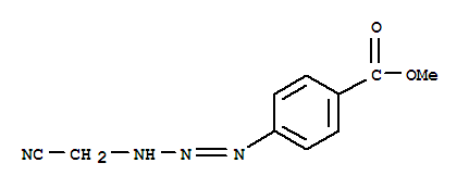 methyl 4-[(2E)-3-(cyanomethyl)triaz-2-en-1-yl]benzoate molecular structure