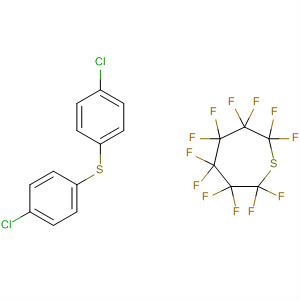 Benzene,1,1'-[(1,1,2,2,3,3,4,4,5,5,6,6-dodecafluoro-1,6-hexanediyl)bis(thio)]bis[4-chloro- molecular structure