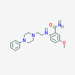 5-methoxy-2-{[2-(4-phenylpiperazin-1-yl)ethyl]amino}benzamide molecular structure