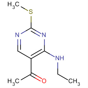 Ethanone, 1-[4-(ethylamino)-2-(methylthio)-5-pyrimidinyl]- molecular structure
