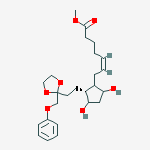 (Z)-7-[(1R)-3α,5α-Dihydroxy-2β-[2-(2-phenoxymethyl-1,3-dioxolan-2-yl)ethyl]cyclopentan-1α-yl]-5-heptenoic acid methyl ester
