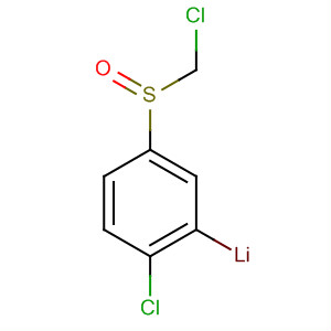 Benzene, 1-chloro-4-[(chloromethyl)sulfinyl]-, ion(1-), lithium molecular structure