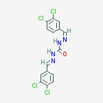 1-[(z)-(3,4-dichlorophenyl)methylideneamino]-3-[(e)-(3,4-dichlorophenyl)methylideneamino]urea molecular structure