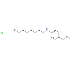 Benzenamine, 4-methoxy-N-octyl-, hydrochloride molecular structure