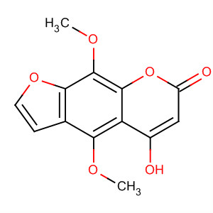 7H-Furo[3,2-g][1]benzopyran-7-one, 5-hydroxy-4,9-dimethoxy- molecular structure