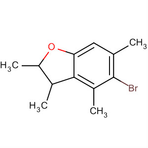 Benzofuran, 5-bromo-2,3-dihydro-2,3,4,6-tetramethyl- molecular structure