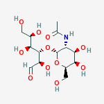 N-acetylgalactosaminyl-alpha(1-3)galactose molecular structure