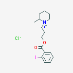1-{3-[(2-iodobenzoyl)oxy]propyl}-2-methylpiperidinium chloride molecular structure