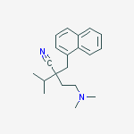 α-[2-(Dimethylamino)ethyl]-α-isopropyl-1-naphthalenepropionitrile molecular structure