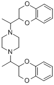 1,4-Bis[1-(2,3-dihydro-1,4-benzodioxin-2-yl)ethyl]piperazine molecular structure