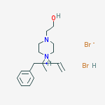 2-[4-(1-phenylpropan-2-yl)-4-prop-2-enylpiperazin-4-ium-1-yl]ethanol;bromide;hydrobromide