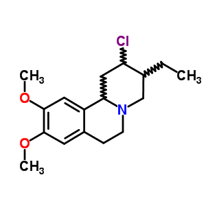 2-chloro-3-ethyl-9,10-dimethoxy-2,3,4,6,7,11b-hexahydro-1h-benzo[a]quinolizine;hydrochloride molecular structure