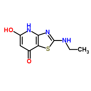 2-(ethylamino)-5-hydroxy[1,3]thiazolo[4,5-b]pyridin-7(4H)-one molecular structure